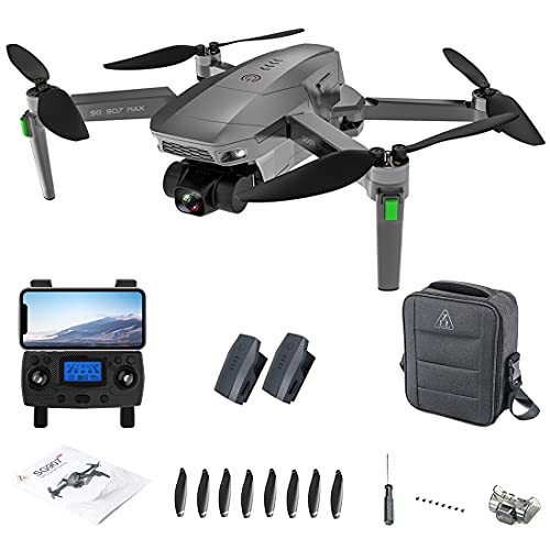 Bybo ZLL SG907 MAX Dron con cámara 4K para adultos, 3 ejes Gimbal 5G WiFi GPS dron FPV sin escobillas RC Quadcopter 25 minutos de tiempo de vuelo, bolsa portátil