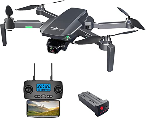 OBEST Drones GPS con 4K Cámara, con Motor Brushless, Dual Cámara Posicionamiento de Flujo óptico, 5G WiFi FPV, Altitude Hold, Sígueme, Retorno de Batería Baja, 22 Mins, para Adultos Profesional, Negro