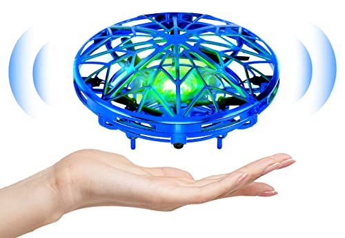 UFO Mini Drone, Drone para Niños Sensor de Mano Quadcopter Infrarrojo Inducción de Juguete Volador Regalos para Niños Niñas Interior Aviones para Niños Principiantes