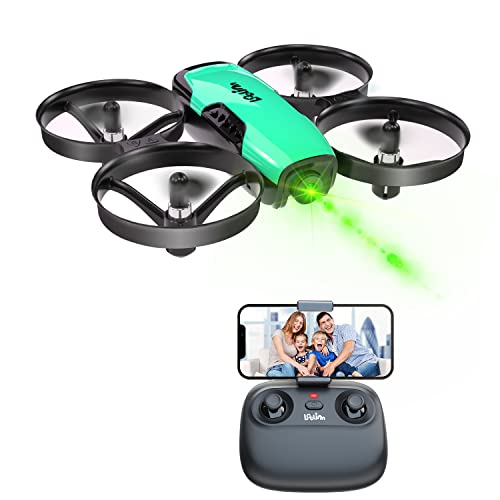 Loolinn | Drones para Niños con Camara Ajustable - Mini Drone Cuadricóptero, Dron con FPV Transmisión en Tiempo Real Fotos y Videos / Incluye Dos baterias (Idea para Regalo)