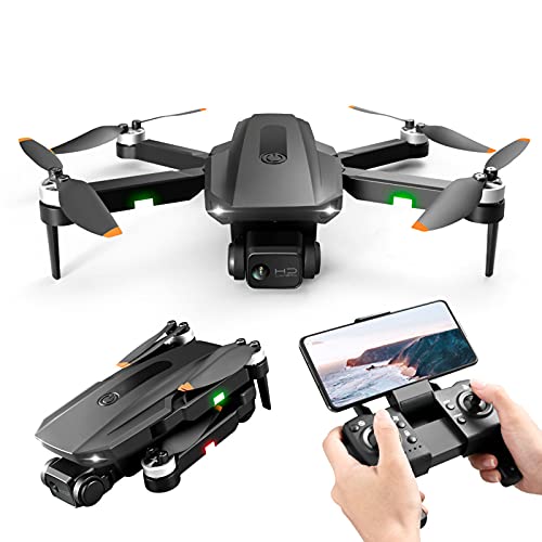 Drone GPS Plegable con Altitud, último Dron con Control Remoto Profesional Impermeable con Rotación de Cámara de 6K, Cuadricóptero Ultraligero, Tiempo de Vuelo de 25 Minutos, Vuelo Envolvente