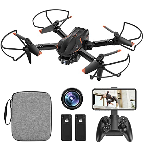 NL30° Mini Drone con Telecamera HD 1080P, Drone Quadricottero, Mantenimento dell'altezza, 3D Flip, Controllo a Gesti, 2 Batterie Ricaricabili, 22 Minuti di Volo per Principianti e Bambini