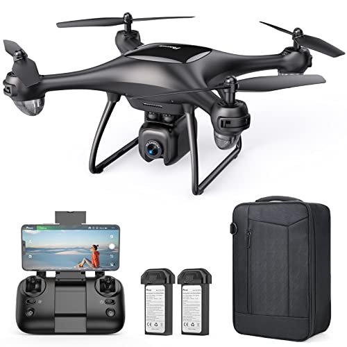 Potensic GPS 4K Drone Profesional con EIS Cámara, 5.8Ghz WiFi FPV Transmisión Video Drones para Adultos, 40 Mins de Largo, Tiempo de Vuelo (2 Baterias + Maletín de Transporte)