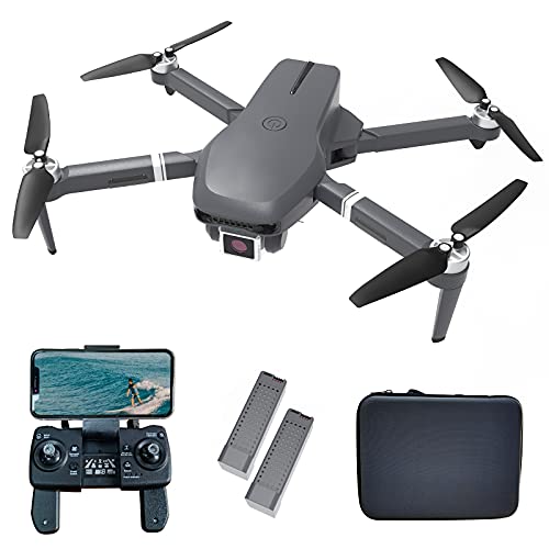 Drones con Camara Adultos Profesional HD, IDEA31 Drone Plegables GPS FPV WIFI 5GHz con Motor sin Escobillas, Dron Cámara RC para Principiantes, Tiempo de Vuelo 46 Minutos (2 Baterías)