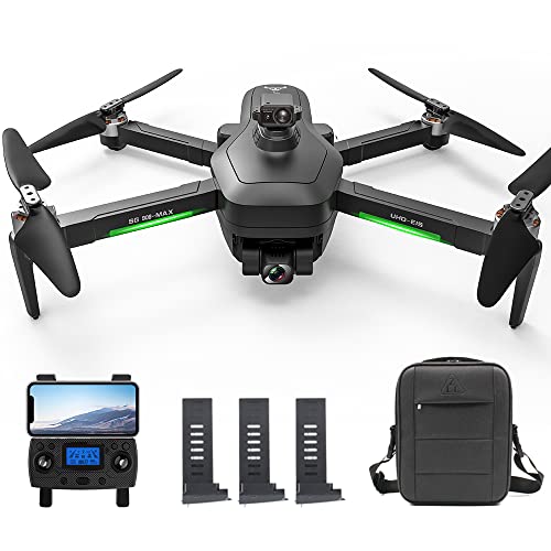Entrega en 5~7 Días, ZLL SG906 MAX1 GPS Drones con Cámara 4K HD, 3km Distancia Control Remoto, Evitación Obstáculos con Láser de 360 Grados, 3 Ejes Cardán, Profesional Quadcopter RC Drone (3 Pilas)
