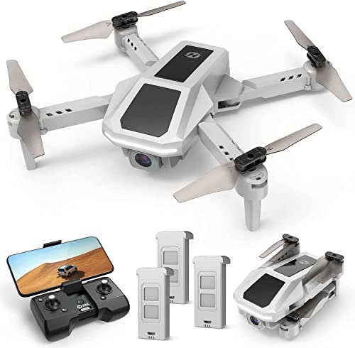 Holy Stone HS430 Drone con Cámara 1080P con 39 Minutos de Tiempo de Vuelo (3 Baterías) FPV Cuadricóptero Teledirigido Plegeable WIFI 2.4G, Sensor de Gravedad, Control con Voz, para Adultos o Niños