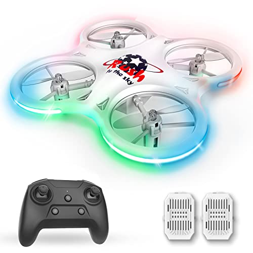 KINSAM Drones Para Niños,dron Con 4 Modos De Iluminación,helicopteros Teledirigidos Con 2 Baterias,dron Para Niños Para Principiantes: 3d Flip, Despegue Con Un Solo Toque, Modo Sin Cabeza,Mini Drone