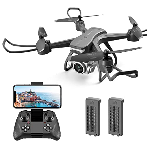 4DRC V14 Drones para Adultos con Cámara 1080P,FPV Live Video,RC Helicóptero Quadcopter para Niños Juguetes, Altitude Hold, Vuelo Trayectoria, Modo sin Cabeza,2 Baterías y Funda de Transporte