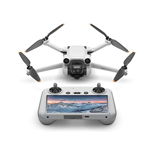 DJI Mini 3 Pro con DJI Smart Control – Dron ligero y plegable con vídeo 4K/60 fps, fotos de 48 MP, 34 minutos de tiempo de vuelo, detección de obstáculos tridireccional