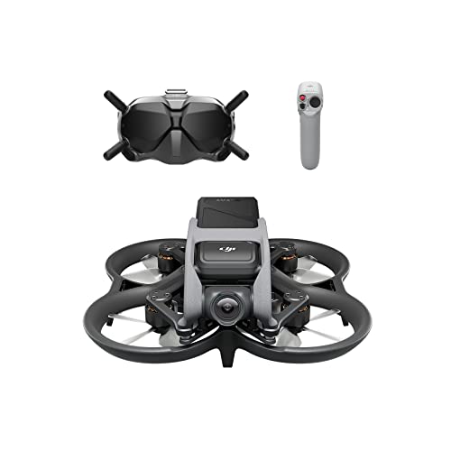 Pack DJI Avata Fly Smart (DJI FPV Goggles V2)-Dron cuadricóptero con vista en primera persona y vídeo 4K estabilizado, FOV de 155°, protectores de hélices integrados, transmisión HD con baja latencia
