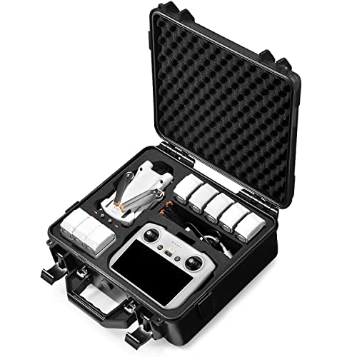 LEKUFEE Estuche Impermeable para DJI Mini 3 Pro Drone y Nuevo Control Remoto DJI RC o Control Remoto DJI RC N1 y DJI Mini 3 Accesorios (Solo Estuche)