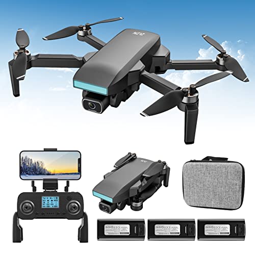 ZLL SG107Pro Drone plegable con cámara 4K para adultos,5G FPV RC con retorno automático GPS, motor sin escobillas, sígueme, 3 baterías de 66 minutos de tiempo de vuelo