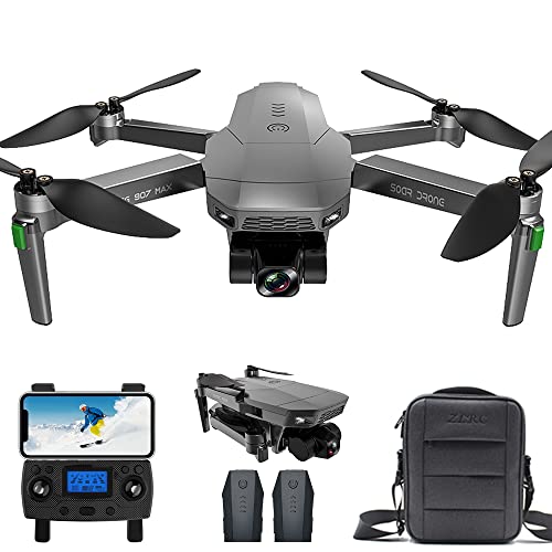 X-Verse ZLL SG907 MAX Drone con Cámara 4K, Cardán de 3 Ejes, GPS 5G WiFi FPV Return Home Follow Me, RC Quadcopter con Motor sin Escobillas (2 Batería)