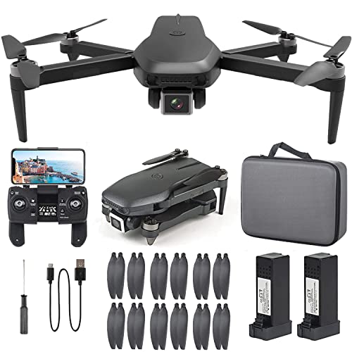 NMY S6 Drones Con Camara 4K Adultos, GPS RC Dron Fácil Para Principiantes, Tiempo De Vuelo De 50 Minutos, 2 Baterías, Motor Sin Escobillas, Transmisión De 5GHZ, Retorno Automático A Casa