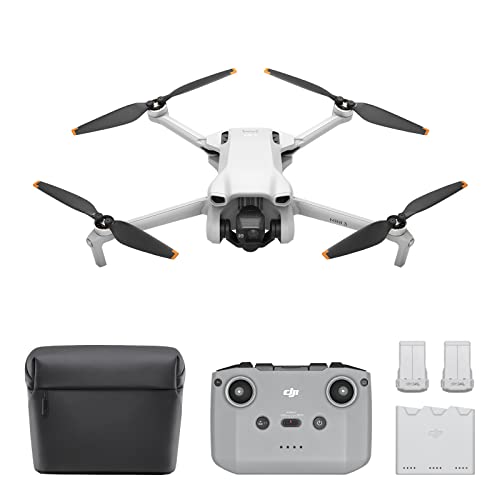 Pack DJI Mini 3 Vuela Más – Dron Mini con cámara ligero y plegable con vídeo 4K HDR, 38 min de tiempo de vuelo, Grabación vertical y funciones inteligentes