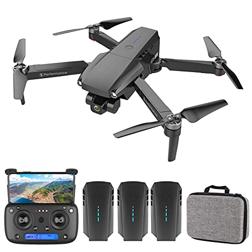 Lechnical GPS RC Drone con cámara para Adultos RC Drone con cámara 4K Gimbal de 2 Ejes Motor sin escobillas 5G WiFi Video Aéreo FPV Quadcopter Modo de Seguimiento Inteligente Bolsa de Almacenamiento