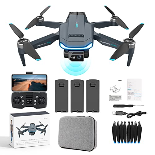 Dron GPS con cámara Dual 4K para Adultos, Drones Profesionales con Motor sin escobillas, Tiempo de Vuelo de 60 Minutos, Retorno automático a casa, sígueme, cuadricóptero RC para Principiantes