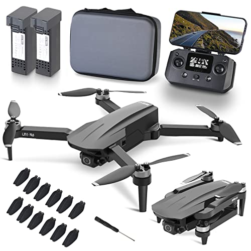NMY L700 Drones Con Camara 4k Adultos, GPS RC Dron FáCil Para Principiantes, Tiempo De Vuelo De 40 Minutos, 2 BateríAs, Motor Sin Escobillas, TransmisióN De 5GHz, Retorno AutomáTico A Casa，Negro