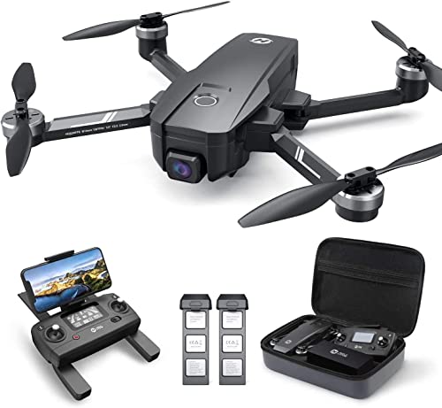 HOLY STONE HS720E Dron con Cámara 4K EIS 5GHz GPS UHD para Adultos, Motor sin Escobillas, RC Plegable, FPV Grande, Cuadricóptero con Tiempo de Vuelo de 52 Minutos, Sígueme y Cámara Antivibración