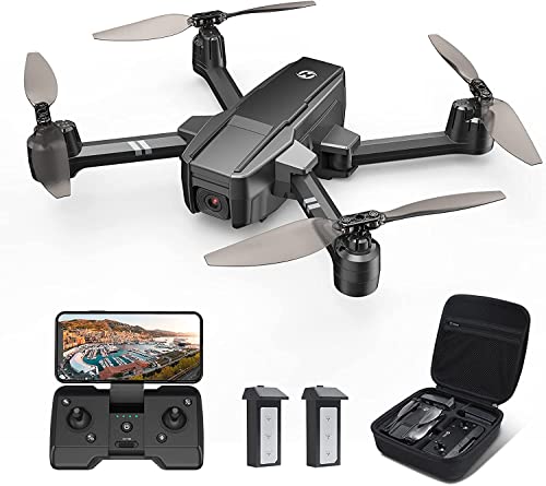Holy Stone HS440 Drone con Cámara 1080P con 40 Minutos de Tiempo de Vuelo (2 Baterías) FPV Cuadricóptero Teledirigido Plegeable WIFI 2.4G, Sensor de Gravedad, Control con Voz, para Adultos o Niños