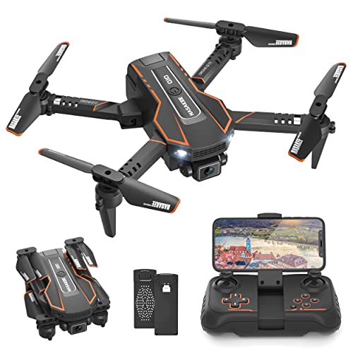 Drones para Niños con Cámara 720P, WiFi FPV RC Quadcopter para Principiantes, Modo sin Cabeza, Altitud Hold, 3 Modos de Velocidad, 3D Flip, Modo Órbita, Regalos y Juguetes para Niños