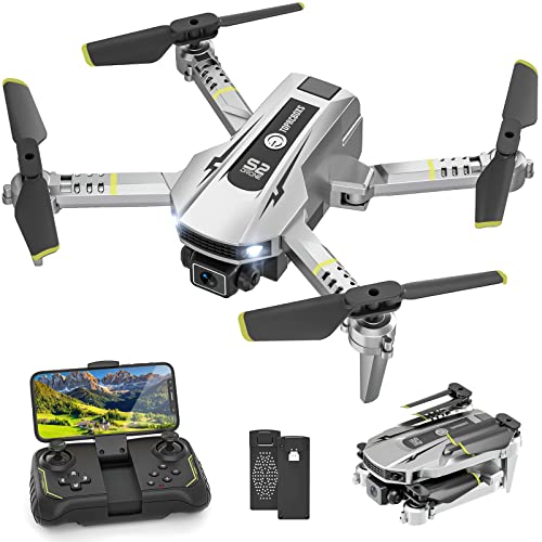 TOPRCBOXS S2 Mini Drone con Cámara 1080P para Niños, Plegable FPV Helicopter Quadcopter, Regalo Juguete Dron para Adolescentes y Principiantes, Control de Gestos, Trayectoria de Vuelo, Filp 3D
