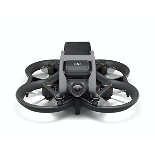 DJI Avata - Dron cuadricóptero con vista en primera persona y vídeo 4K estabilizado, FOV de 155°, protectores de hélices integrados, transmisión HD con baja latencia, freno de emergencia