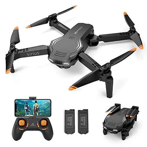 Heygelo S90 Drones con Cámara 1080P para niños, WiFi FPV RC Quadcopter para Principiantes, Modo Sin Cabeza,3 Velocidad,3D Flip,Fotografía Gesto, Modo Órbita, Mini Drone Regalos y Juguetes para Niños