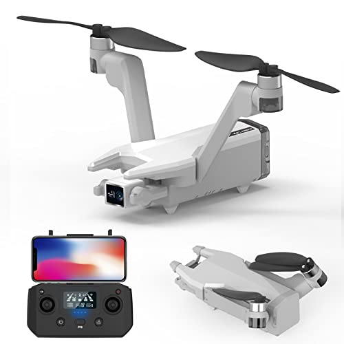 X-IMVNLEI GPS bicóptero drones con camara, 2 Ejes Gimbal con Cámara 2.7K, 5Ghz WiFi FPV Transmisión Video dron para Adultos, Motor sin escobillas, Regreso Automático a Casa, Tiempo de Vuelo 18 Min