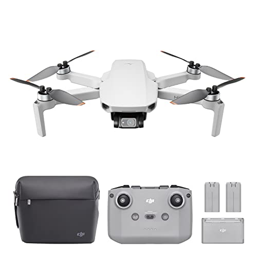 DJI Mini 2 Combo Ligero y Plegable Drone, 3 Ejes Gimbal con Cámara 4K, Foto 12 MP, 3 Baterías, Centro de Carga, OcuSync 2.0 HD Transmisión de Vídeo, Mavic Mini, Sin Tarjeta, Sin Care Refresh, Gray