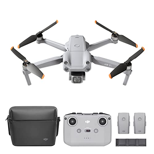 DJI Air 2S Fly More Combo- Drone, 3 Ejes Gimbal con Cámara, Vídeo en 5.4K, Sensor CMOS de 1 pulgada, Detección de obstáculos en 4 direcciones, Transmisión en FHD desde 12 km FCC, MasterShots, Gris