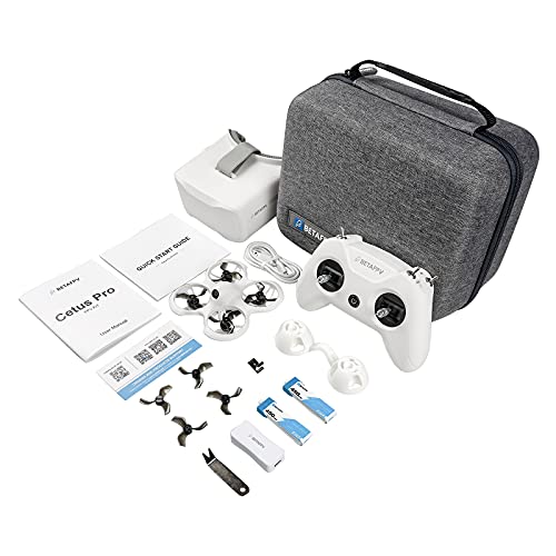 BETAFPV Cetus Pro RTF Drone Kit con Control Remoto FPV Goggles con Altitude Hold Self-Protect 3 Modos de Vuelo, Modo Tortuga Ready to Fly, Para Principiantes Adolescentes Adultos