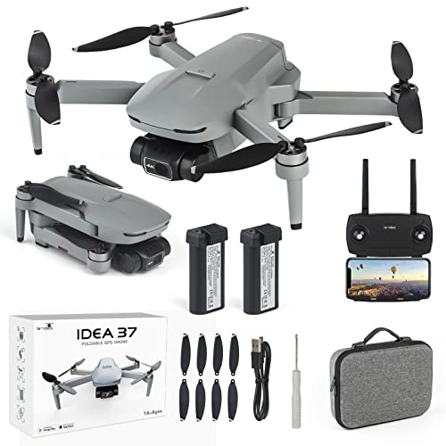 IDEA37 Drones con Camara, GPS Profesional, Gimbal de 2 Ejes, FPV Transmisión, Localización de Flujo óptico.