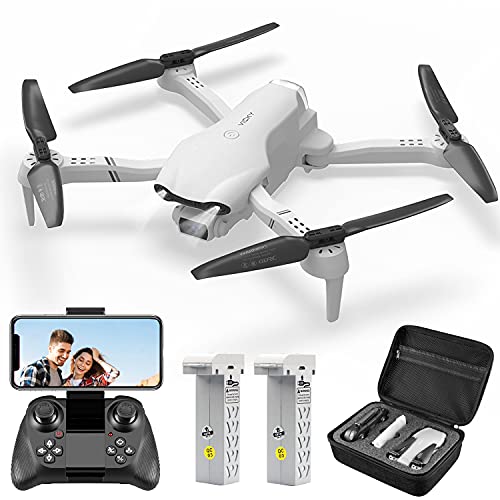 4DRC F10 Drone Plegable con Cámara 1080P para Adultos,HD FPV RC Quadcopter para Niños Principiantes,Vuelo Trayectoria,Control de Aplicación,Flips 3D,Altitud Hold,2 Baterías,Funda de Transporte