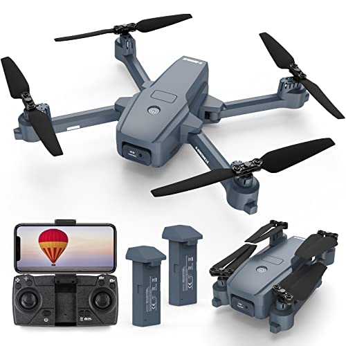 X15 Drones con Camara 4k, mando a distancia, profesional Adultos, Plegable, Gran Angular de 120, Wifi 5GHz Principiantes FPV, Posicionamiento de Flujo óptico, 26 Minutos (2 baterías), X-IMVNLEI