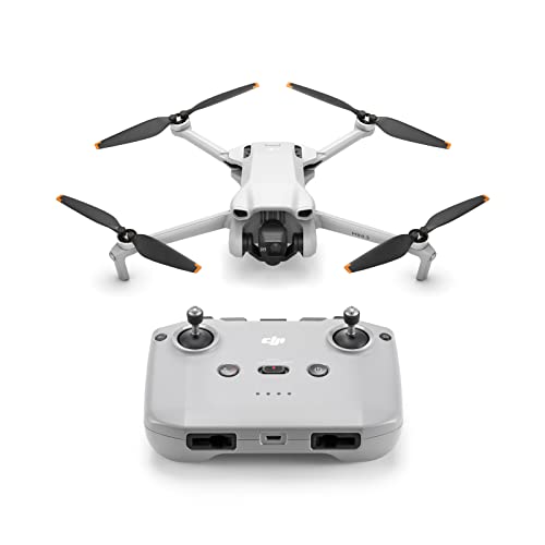 DJI Mini 3 – Dron Mini con cámara ligero y plegable con vídeo 4K HDR, 38 min de tiempo de vuelo, Grabación vertical y funciones inteligentes, con Mando a distancia