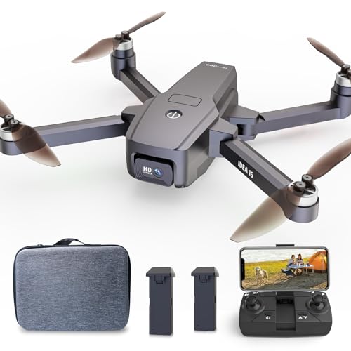 Drone con camara 1080P ajustable,IDEA16 5GHz WIFI FPV dron con 2 camaras,Dron velocidad 40km/h,motor sin escobillas,Drone 2 baterias con 30 minutos de vuelo,IDEA16 drone modelo 2023