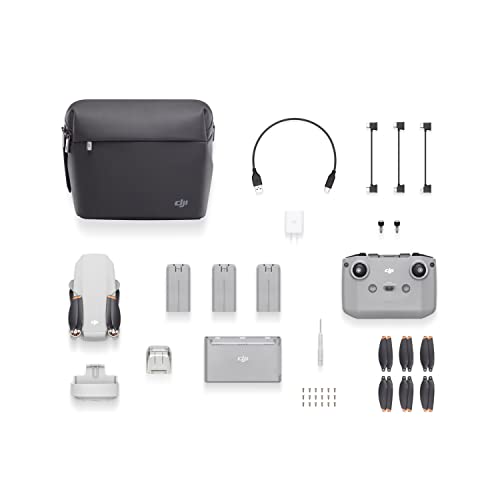 DJI Mini 2 Fly More Combo (EU) + Care Refresh (activado automáticamente): dron de vídeo 4K con accesorios e incluye paquete de protección para volar sin preocupaciones, paquete de 1