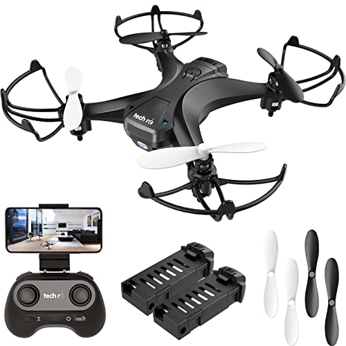 Mini Drone con Cámara, App WiFi FPV, Modo sin Cabeza, Despegue con Una Tecla y Aterrizaje por Gravedad RTF, Drone con Dos Baterías, Apto para Principiantes y Niños (Z12W)