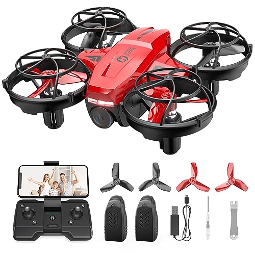 Holy Stone HS420 Mini Drone Acrobático con Cámara para Niños, Principiantes, RC Quadcopter con 2 Baterías Tiempo de Vuelo Largo FPV Live Broadcast, Trayectoria, Control de Gestos, Throw-Go