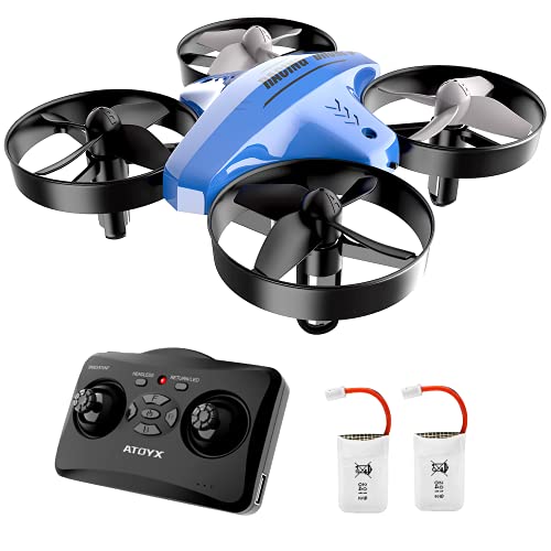 Mini Drone,Drone RC para niños Volteos 3D y modo sin cabeza Fácil para principiantes Quadcopter de bolsillo portátil con 2 baterías regalo del dia del niño