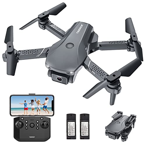 TEEROK T11 Mini Drone con Cámara 1080P HD, WiFi FPV Drones con Mando a distancia para Niños y Principiantes, Altitud Hold, 3D Flip, RC Quadcopter para Adultos o Niños