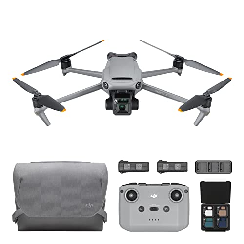 DJI Mavic 3 Fly More Combo - Dron cámara con cámara Hasselblad CMOS 4/3, vídeo 5.1K, detección de obstáculos omnidireccional, 46 min de vuelo, transm. Color GrisCertificado C1