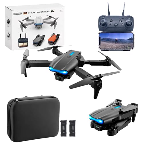S89 Drone Dual Cam WIFI Dron con 2 Camaras 1080p con Dos Baterias Looping 3D Flip 3 Modos de Velocidad Aeromodelismo Dron Estable para Principiantes Control Remoto