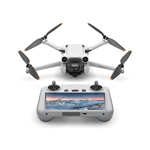 DJI Mini 3 Pro con DJI Smart Control – Dron ligero y plegable con Mando a distancia, vídeo 4K/60 fps, fotos de 48 MP, 34 minutos de tiempo de vuelo, detección de obstáculos tridireccional