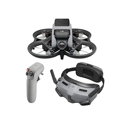 DJI Avata Explorer Pack Dron con Mando a distancia, cámara FPV, cuadricóptero VANT con vídeo 4K estabilizado, Campo de visión superamplio de 155°, Incluye el Nuevo RC Motion 2 y Goggles Integra