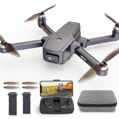 Drone con camara 2K ajustable,IDEA16 5GHz WIFI FPV dron con 2 camaras,Dron velocidad 40km/h,motor sin escobillas,Drone 2 baterias con 30 minutos de vuelo,IDEA16 drone modelo 2023