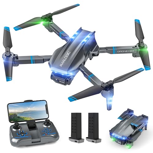 Drone H24 con cámara HD 1080P, RC Drone para adultos y niños, cuadricóptero plegable con transmisión FPV WiFi, 26-30 minutos de tiempo de vuelo largo, juguetes y regalos para niños y niñas