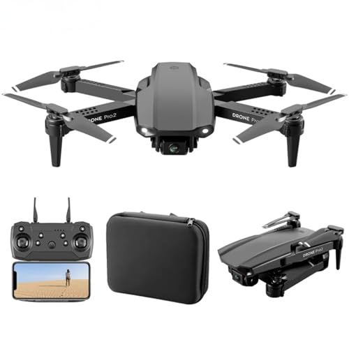 Dron Mini Pro con Cámara Dual 4K para Niños y Adultos, 2 baterias dobla el tiempo de vuelo, Juguetes Ideales para Apasionados de Helicópteros y Avión Teledirigido