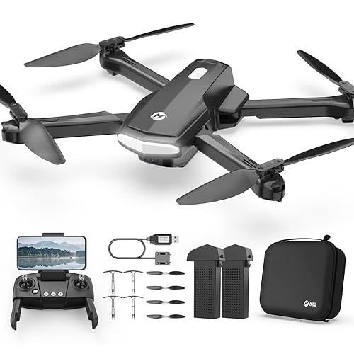 Holy Stone HS260 Drone con Cámara WiFi 1080P HD RC Quadcopter con 2 Baterías Tiempo de Vuelo Largo Aplicación Controlada Video en Vivo Dron Fotográfico con Bolsa para Niños Juego para Principiantes